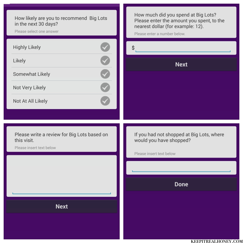 Survey Mini App Review Keep It Real Honey - after you complete the survey you will make it to the rewards page sometimes it will automatically give you points sometimes it ll automatically give you